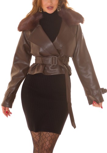 Chaqueta corta gabardine - chaqueta, en