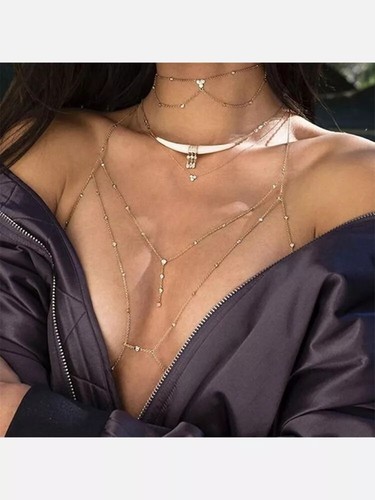 Collier long pour - pour, bijou