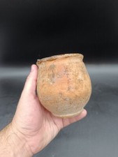 Ancien Petit Pot à Miel Confit Terre Cuite Antique French Confit Pot XIXe