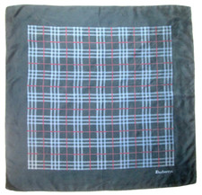 -  BURBERRYS Foulard   soie  TBEG  vintage Scarf  85x87 cm