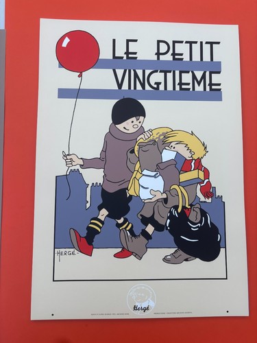 Herge serigraphie tintin - herge,