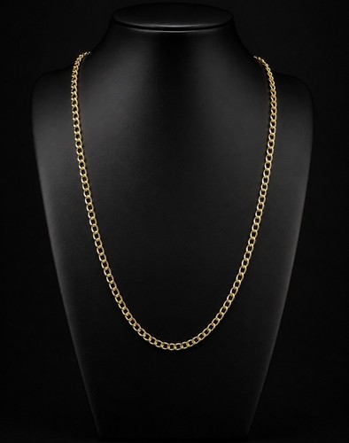 Collier chaîne or - –,