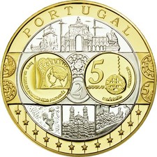 Portugal, Médaille, L'Europe, Portugal, STGL, Argent