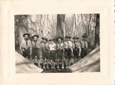 PHOTO ANCIENNE 1949 COLLECTION SCOUTISME GROUPE SCOUTS EN UNIFORMES CAMPING