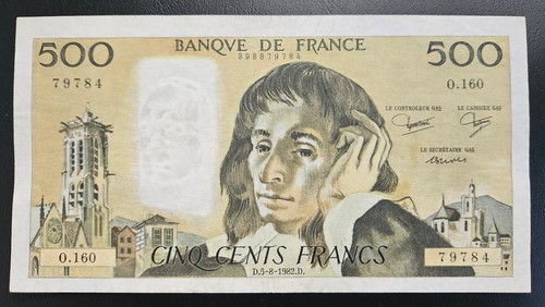 500 francs 1982 o 160 - 1982,