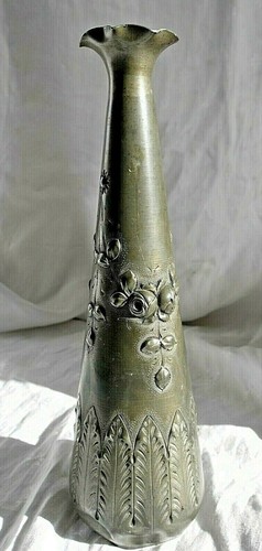 Vase ancien étain - ancien, art