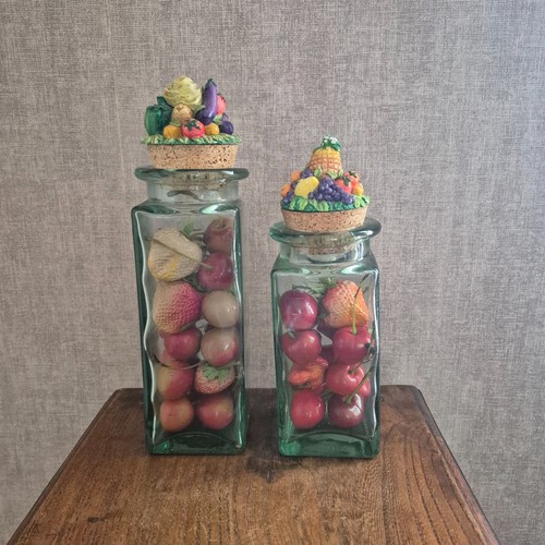 Set bocaux vintage verre - vintage,