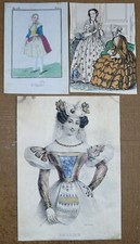 Lot Gravures Mode - Fashion Print - Lithographie Mendouze ZERLINE - La Vandale