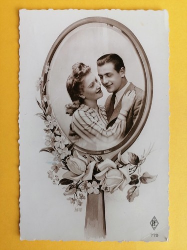 Cpa couple amoureux saint - cpa,