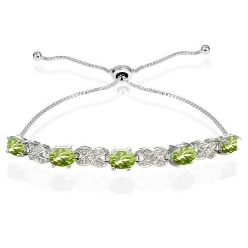 Argent sterling péridot - argent, et