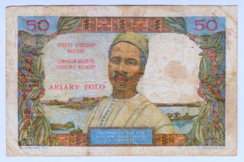 1950 madagascar francs - 1950, 50