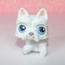 authentic littlest petshop LPS 24 westie scottish scottie terrier DOG CHIEN