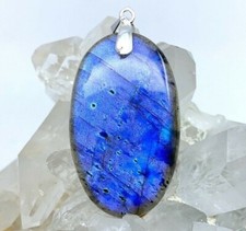 Pendentif Labradorite Bleue