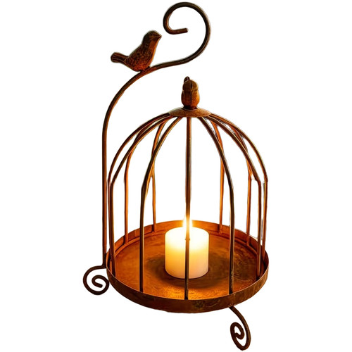 Bougeoir cage oiseaux en - bougeoir,