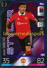 #113 JADON SANCHO FOIL - MANCHESTER UNITED - CARD TOPPS MATCH ATTAX UCL 2022-23