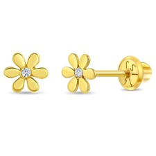 14k Or Mini Fleur Zircon