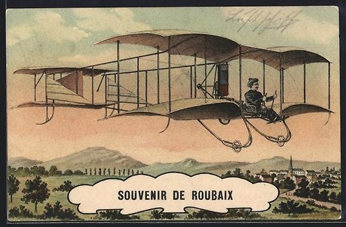 Cpa roubaix souvenir de - roubaix,,