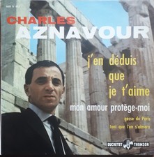 CHARLES AZNAVOUR J’EN DEDUIS