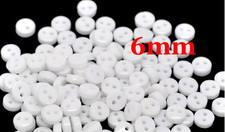 lot 50 bouton uni 6mm 2 trou