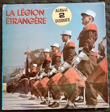 LA LÉGION ÉTRANGÈRE MUSIQUE MILITAIRE 2 DISQUES 12+10 TITRES LP 33T 12" RARE