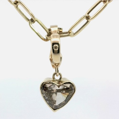 14k jaune coeur champagne - jaune,