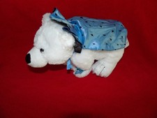 Peluche Doudou Ours Blanc Thierry Mugler Marionnaud  35 cm Neuf