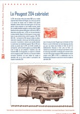 2020 Document officiel Timbre N°5390 Fête du timbre 2020 Peugeot 204 cabriolet