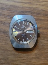 Certina Quartz Jour Et Date Montre Bracelet Vintage Pile À Changer P2732