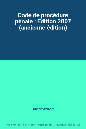 Code procédure pénale - de,