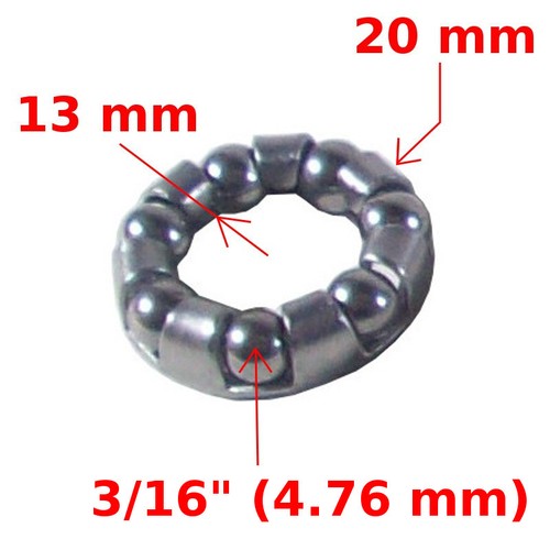 Roulement cage billes moyeu - a,
