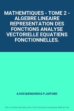 MATHEMTIQUES - TOME 2 -