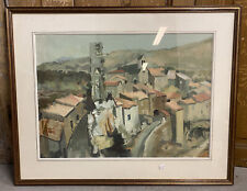 Jean Abadie Peinture Aquarelle Minerve Hérault Peintre Sud de La France