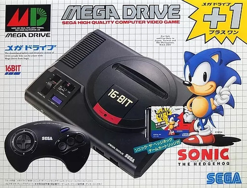 Console sega mega drive sonic - console,
