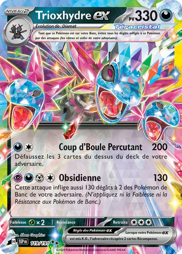 Carte pokémon trioxhydre - carte,