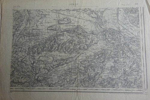Carte etat major xixè lyon - etat-major,