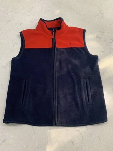 Janie jack red fleece vest - red,
