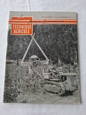 REVUE LA TECHNIQUE AGRICOLE