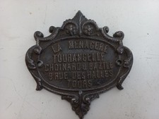 Plaque Fonte La Ménagère Tourangelle