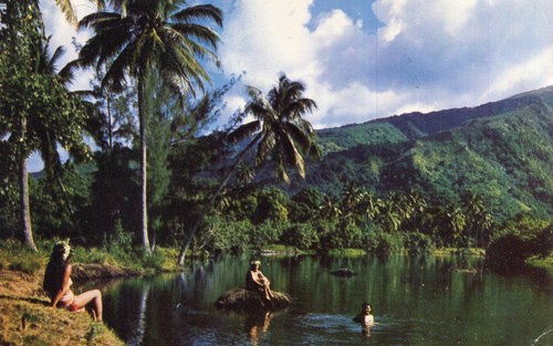 Carte tahiti embouchure - carte, la
