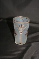 Verre gobelet ancien émaillé