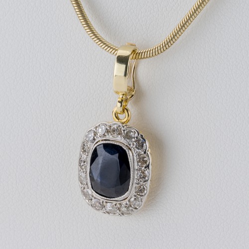 585 multicoloured gold pendant