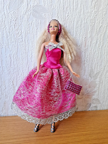 Robe soir fuchsia et - du,
