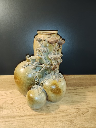 Rare ancien vase grès - vase,