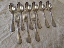 Lot de 9 Couverts 6 Cuillères +3 Fourchettes Christofle Poinçon Balance CC