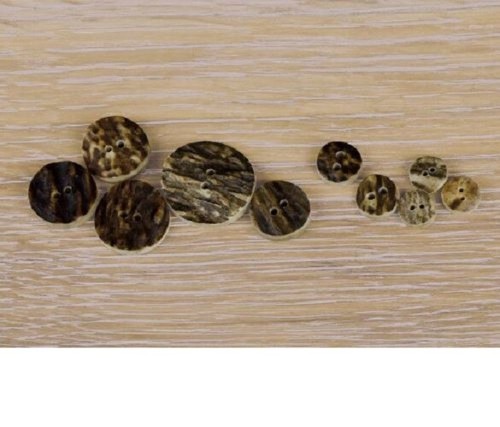 10x bouton vraie - 10x, bois