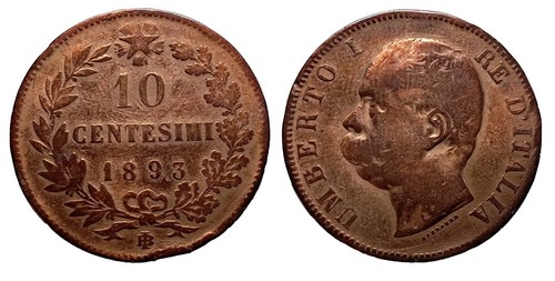 Centesimi 1893 bi - centesimi, /