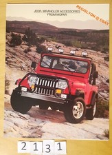 JEEP WRANGLER ACCESSOIRES MOPAR Prospectus 4 pages 1993 Anglais