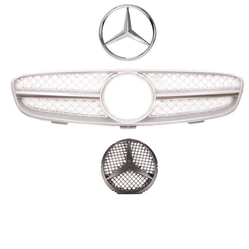 Calandre gris silver - gris, chrome