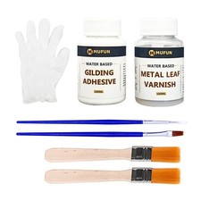 Décoration de feuille d'or 200 ml ensemble de dorure adhésive en feuille d'or...