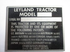 Plaque Bouclier s49 Leyland